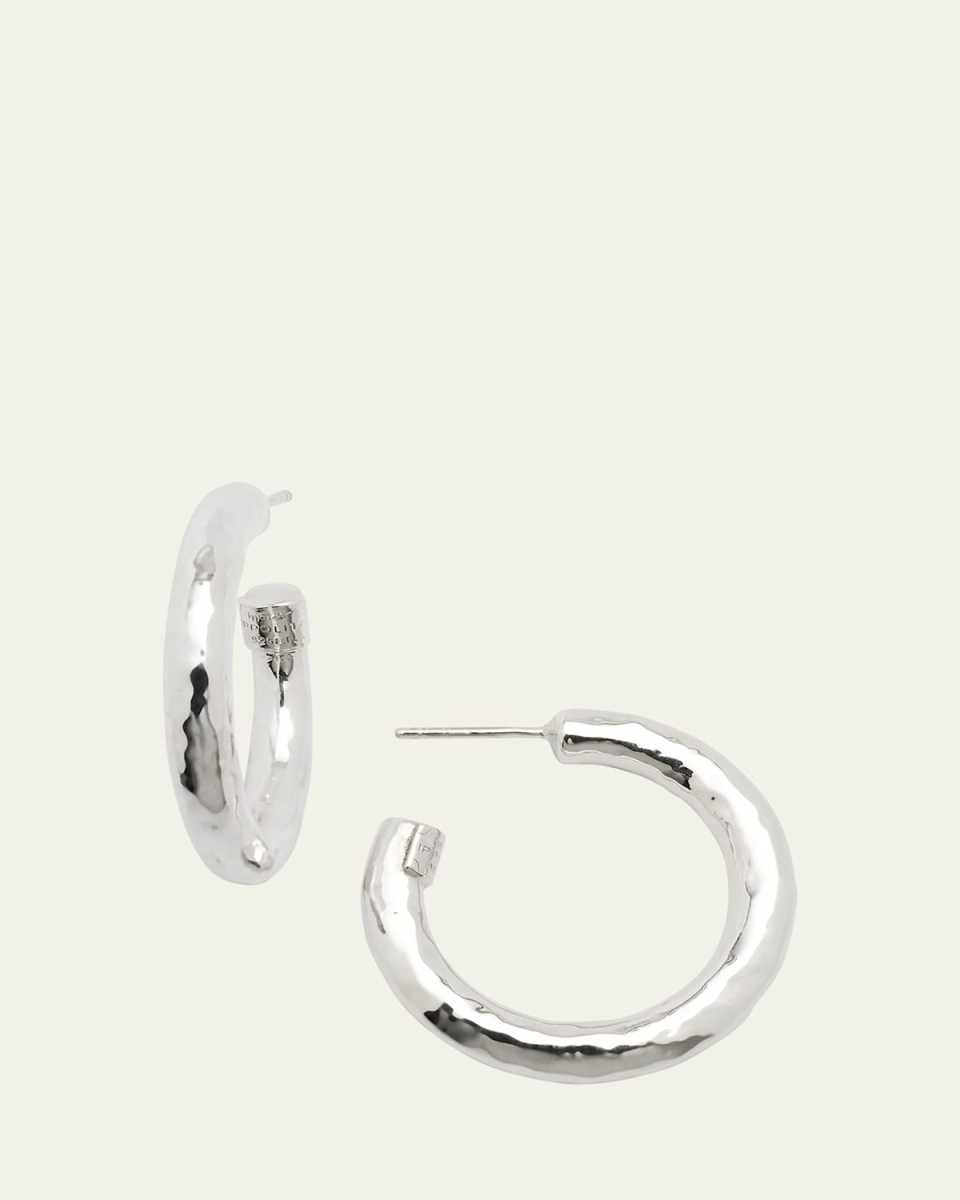 Small Hoop Earrings in Sterling Silver
